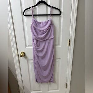 Lavender Draped Slip Dress - Unbranded